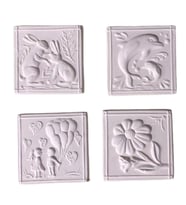 Şekil Seramik Mandala Boya Karışık Desen - 1 adet
