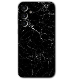 Galaxy S23 FE Kılıf HD Desen Baskılı Arka Kapak - Siyah Mermer
