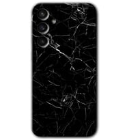 Galaxy S23 FE Kılıf HD Desen Baskılı Arka Kapak - Siyah Mermer