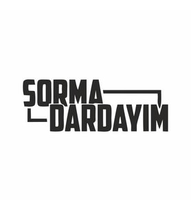 Sorma Dardayım Araba Sticker siyah 16x5 CM (Siyah)