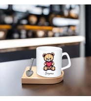Kişiye Özel Espresso Fincan - Ahşap Altlıklı