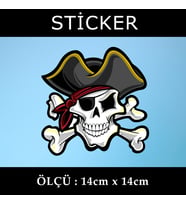 kuru kafa iskelet adam korsan adam etiket sticker - 2 adet çıkartma araba motosiklet kask atv tablet pc buzdolabı otomobil bilgisayar uyumlu