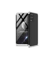 Oppo A54 4G Uyumlu Kılıf Zore Ays Kapak (Siyah-Gri)