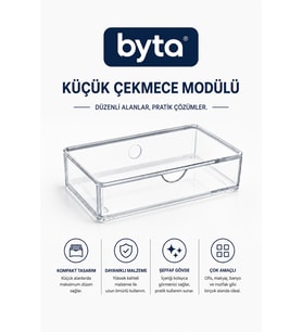 Şeffaf Mini Çok Amaçlı Düzenleyici Çekmece Organizer