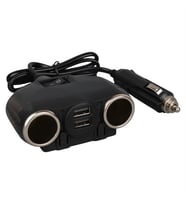 Ayt Olesson 1630 12-24V Çiftli Çift Usbli 120W 80 Cm Kablolu Araç Oto Tır Çakmak Çoklayıcı Çakmaklık Çoğaltıcı