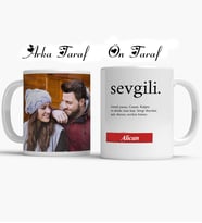Fotoğraflı Sevgili Kupa Bardak