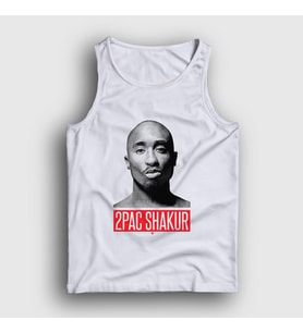 Presmono Unisex Beyaz Gun Tupac Shakur Atlet 45819tt