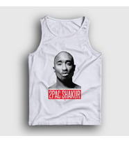 Presmono Unisex Beyaz Gun Tupac Shakur Atlet 45819tt