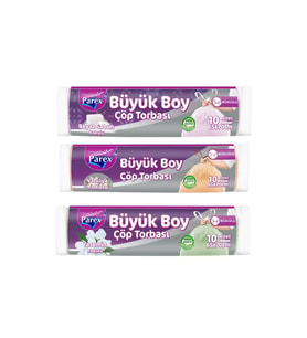 Büyük Boy Büzgülü Kokulu Çöp Torbası Paketi