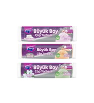 Büyük Boy Büzgülü Kokulu Çöp Torbası Paketi