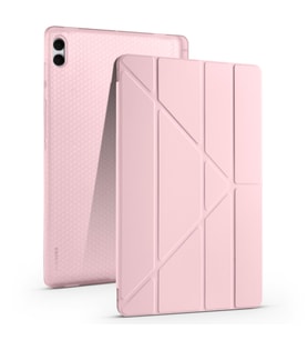 Galaxy Tab S11 Ultra Tablet Kılıf Kalem Bölmeli Standlı Lüx Smart Cover (Rose)