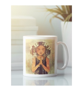 Beyaz Kupa Bardak Yoga