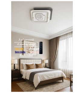 Modern Tavana Sıfır LED Avize, Şık ve Parlak Aydınlatma