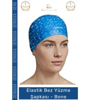 #Yüzme Şapkası Bone Uzun Saç Kaymaz Su Geçirmez Sızdırmaz Yüzücü Havuz Deniz Bonesi Elastik Bez Yüzm
