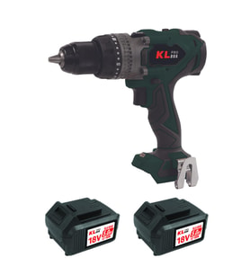 Klpro KLDM18BHX-50 18V/5.0Ah. 150Nm Kömürsüz Çift Akülü Şarjlı Darbeli Matkap (Yeşil)