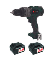 Klpro KLDM18BHX-50 18V/5.0Ah. 150Nm Kömürsüz Çift Akülü Şarjlı Darbeli Matkap (Yeşil)