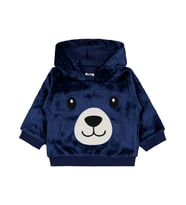 Civil Baby Ayıcık Nakış ve Kulaklı  6-18 Ay Sweatshirt - Lacivert