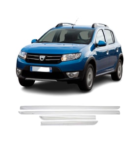 Dacia Sandero Krom Yan Kapı Çıtası 2012-2020 Arası Paslanmaz Çelik