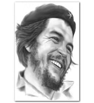 Cakatablo Devrimci Ernesto Che Guevara Çizim Portre MDF Tablo