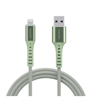 Nautica C65 MFI Lightning to USB-A 12W Örgülü Hızlı Şarj ve Data Kablosu 2.1M Yeşil