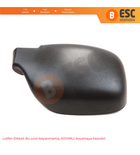 Renault Kangoo Nissan Kubistar 1997-2008 Peugeot 405 için Sağ Yan Dış Ayna Kapağı 8200245172