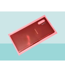 Tkgz - Samsung Galaxy NOTE 10 PLUS Arka Kapak Batarya Kapağı - KIRMIZI