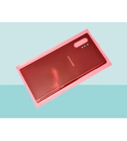 Tkgz - Samsung Galaxy NOTE 10 PLUS Arka Kapak Batarya Kapağı - KIRMIZI