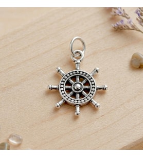 Gümüş Mini Dümen Kolye Ucu 925 Ayar Gümüş Dümen Figürlü Unisex Kolye Ucu