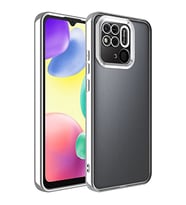 Coverzone Xiaomi Redmi 10C ile uyumlu K?l?f Kamera Korumal? Logo G�steren Parlak renk kenar �izgileri ile ??k bir tasar?m Colored Z-Omega Kapak G�m�?