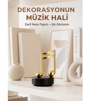 Melodious Music Altın Nota Figürlü Müzik Kutusu Yeni Nesil