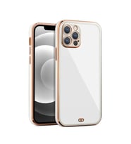 iPhone  13 Pro    Arka kapak Kılıf   Beyaz   kenarlı  rose