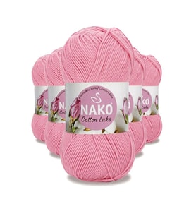 Northcity 5 Adet Cotton Lüks Yelek Tunik Kazak Bluz Hırka İpi Yünü Pembe 97549