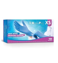 Has-Pet Mavi Nitril Pudrasız Eldiven XSmall 100'lü