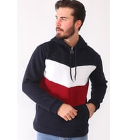 Dewberry Erkek Pamuklu Sweatshirt Lacivert 1044 Günlük Üst Giyim, Hafta Sonu Kombini, Seyahat Gardırobu