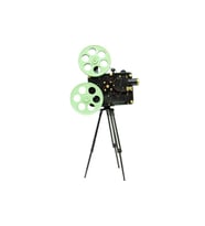 Ayaklı Kamera Tripod Model Vintage Dekoratif Hediyelik (Siyah)