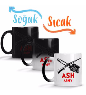 Ash Army Evil Dead Sihirli Kupa Bardak Porselen