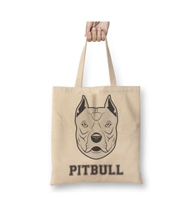 Pug Köpek Pit Bull Face Pitbull Aşıklar Beyaz Bez Çanta Uzun Saplı Alışveriş Çantası Plaj Çantası