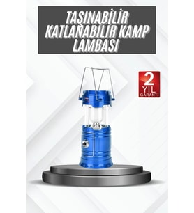 Kamp Lambası Güneş Enerjili Led Lamba Işıldak Şarjlı Powerbank Özellikli