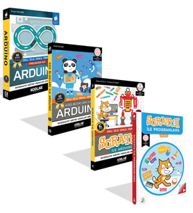 SCRATCH İLE ARDUİNO EĞİTİM SETİ (Siyah - Beyaz)