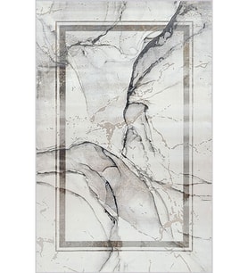 Eliana Home Baskılı, Yıkanabilir Kaymaz Taban Salon Halısı LNA0770 100x150 cm (Gri)