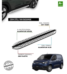 TOYOTA PROACE CITY UZUN ŞASE UYUMLU 2019 2020 2021 2022 2023 2024 2025 2026 2027 ARACA ÖZEL YAN BASA