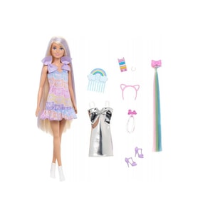 Barbie Upuzun Muhteşem Saçlı Bebekler Saç Tasarım Oyun Seti Jct72