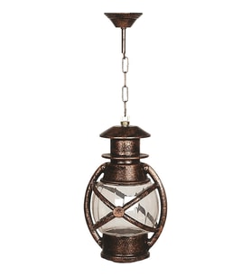 AVONNI BFE-68048-BKR Kahverengi Boyalı Dış Mekan Aydınlatma E27 Aluminyum Polikarbon Cam 22cm