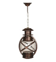 AVONNI BFE-68048-BKR Kahverengi Boyalı Dış Mekan Aydınlatma E27 Aluminyum Polikarbon Cam 22cm