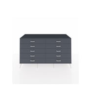 Kronos Konsol 10 Çekmeceli  176x59x99 Antrasit-Antrasit
