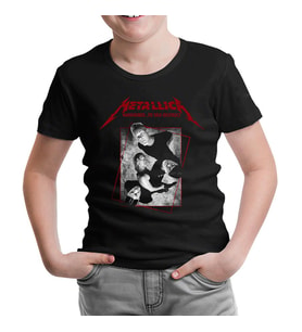Metallica - Grup Elemanları High Siyah Çocuk Tshirt