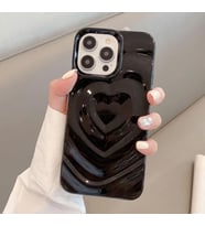 İphone 11 Uyumlu 3D Kabartmalı Kalpli Sim Detaylı Telefon Kılıfı