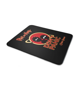 Kişiye Özel Rick and Morty Dont Panic Tasarım Baskılı Mouse Pad