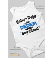 Babam değil, dedem sağolsun. Sıfır Kollu Bebek Zıbını %100 Pamuk
