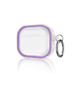 Movenchy Apple Airpods Pro 2 (2.nesil) Shiny Şeffaf Kılıf - Mor